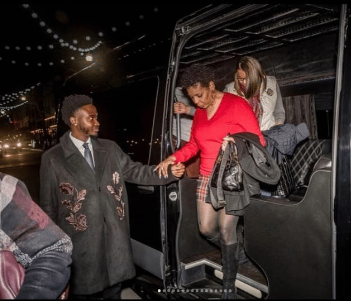TIED LIMO clients on a real trip