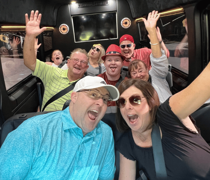 TIED LIMO clients on a real trip